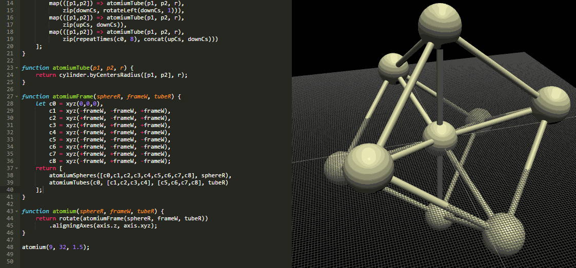 Image showing off literal adjustment.
